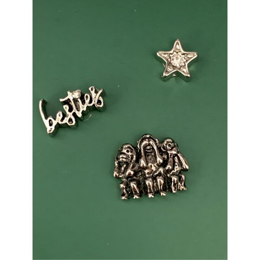 Origami Owl Charms STAR Bestie and 3 Little Monkeys #keepsake #floating locket